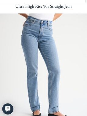 Abercrombie & Fitch 90s straight ultra high rise 27 Long